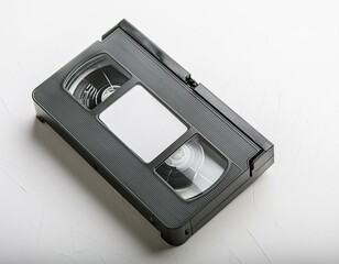 白背景のビデオテープ