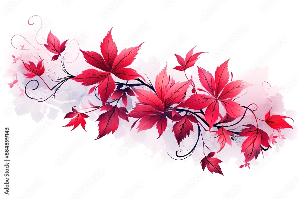 Wall mural Autumn leaf. Autumn maple leaf isolated