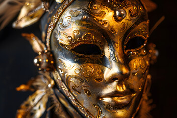 Obraz premium Masks of different types and colors at the Venice carnival