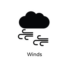 Winds vector icon