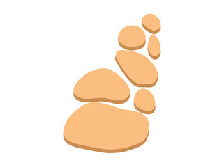 Stone Path Texture Background Illustration