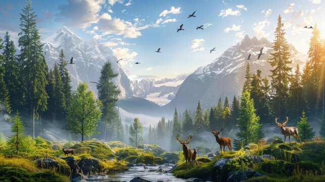 Ecology: Focuses on understanding interactions between organisms and their environment, exploring ecosystem dynamics and human activity impacts.
