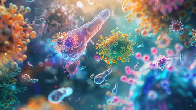 Immunology: Investigates the immune system's reactions to pathogens, allergens, and foreign substances, crucial for understanding health and disease.
