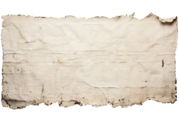 Torn newspaper pieces PNG with transparent background for scrapbooking, collage art, and graphic design projects