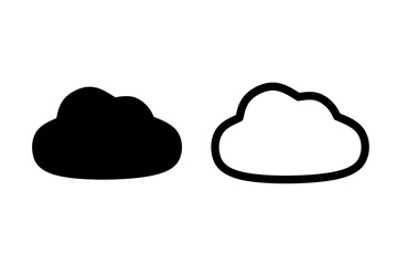 cloud icon vector with simple design