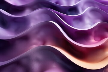 Obraz premium Abstract Waves in Purple and Pink