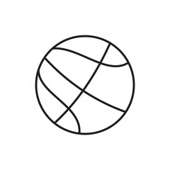 basketball glyph icon