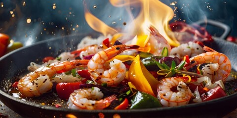 Outdoor Summer Barbecue seafood Party