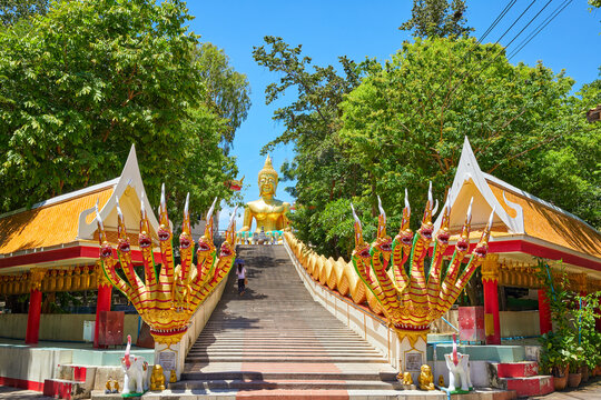 Wat Phra Yai, buddhist temple in Pattaya, Thailand