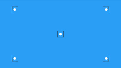 Blue screen background, VFX motion tracking markers. Art design blue screen backdrop template. Abstract concept video footage replacement tracking markers element.