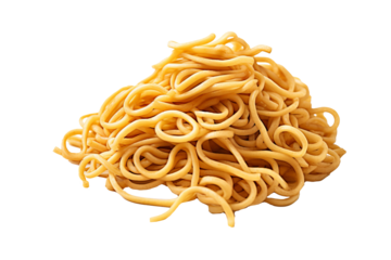 Deliciously detailed PNG of asian noodle dish with transparent background for digital art and design projects