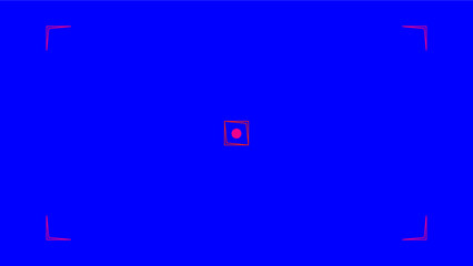 Blue screen background, VFX motion tracking markers. Art design blue screen backdrop template. Abstract concept video footage replacement tracking markers element.