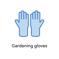 Fototapeta premium Gardening gloves vector icon
