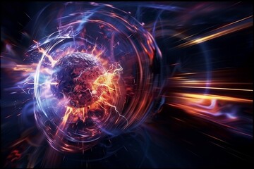 Obraz premium cold nuclear fusion