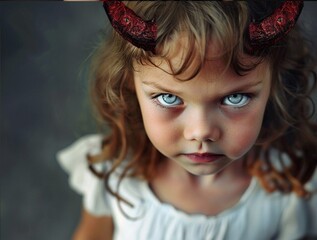 Stunning high resolution photos of a feisty five year old girl with a demon inside her. She's sassy and therefore damn attractive.