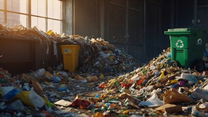 Waste Reduction and Recycling illustration.