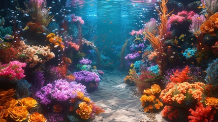 Vibrant Coral Reef Underwater