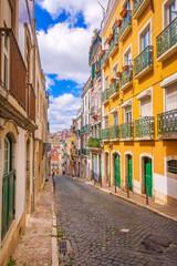Lisbon, Portugal city street view