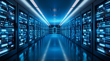 Fototapeta premium AI reduces the risk of errors by handling data processing with high accuracy