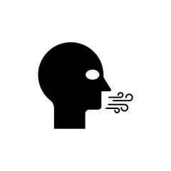 blow concept line icon. Simple element illustration. blow concept outline symbol design.