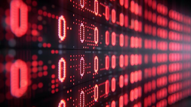 Digital binary code background with numbers,data technology or computer engineering concepts.