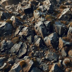 Obraz premium Stones ground texture background decoration close-up nature earth environment geology science