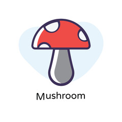 Mushroom vector icon