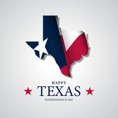 Obraz premium Texas Independence Day Background vector illustration