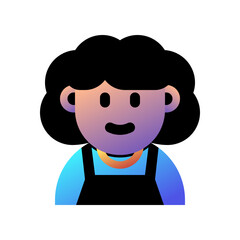 Editable middle aged woman avatar vector icon. User, profile, identity, persona. Part of a big icon set family. Perfect for web and app interfaces, presentations, infographics, etc