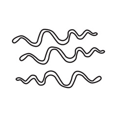 treponema pallidum line icon 
