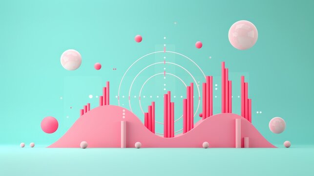 High-impact scatter plot illustration, visually appealing data, sleek and modern graphic, intricate and detailed design, cutting-edge infographic style
