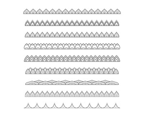 Mandala border frame pattern decoration collection