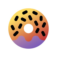 Fototapeta premium Editable donut, doughnut vector icon. Bakery, cooking, food. Part of a big icon set family. Perfect for web and app interfaces, presentations, infographics, etc
