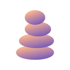 Editable stone balancing, zen, stack vector icon. Wellness, spa, relaxation. Part of a big icon set family. Perfect for web and app interfaces, presentations, infographics, etc