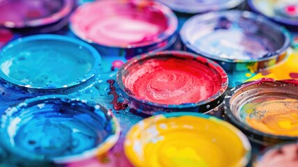 Idea for Children s Creative Activity Painting with Watercolors