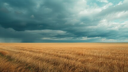 Obraz premium widely field, mountain and cloud in dramatic