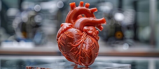3D Printed Human Heart Model