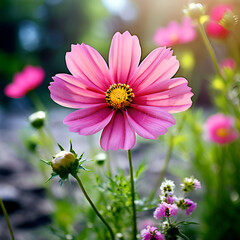 Obraz premium bee on flower