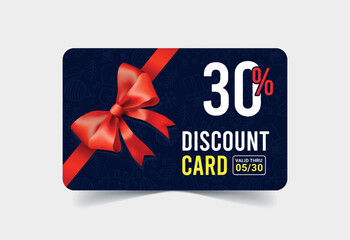 Discount and coupon cards with special discount card