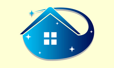 Clean house illustration design vector