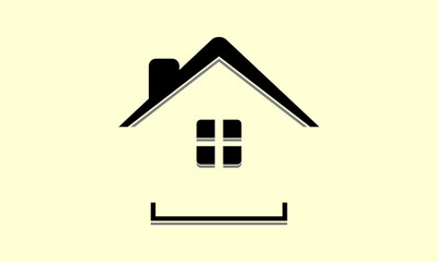 House roof property illustration design vector