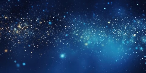 Fototapeta premium Abstract Blue Glitter Background
