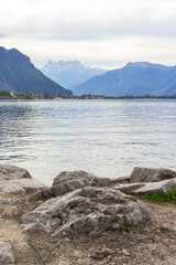 Swiss Alps, lake, Montreux, Switzerland