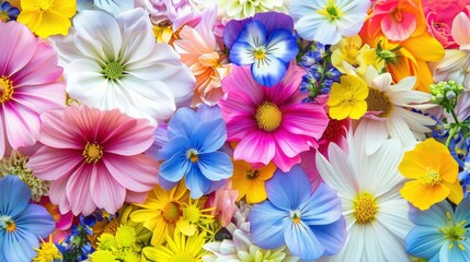 Fototapeta premium Flower power floor background