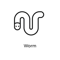 Worm vector icon