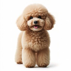 poodle puppy isolated on white