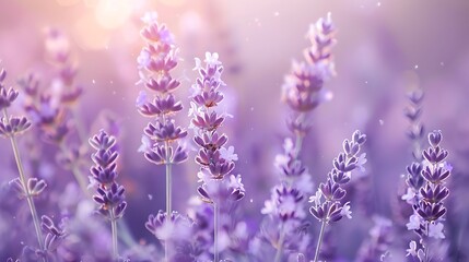 Obraz premium Plain lavender background solid color fill smooth background designed golden ratio