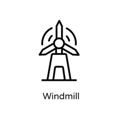 Windmill vector icon