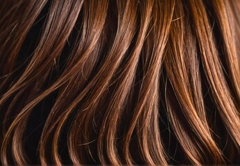 Naklejka premium Covering reddish brown hair for beauty and salon hair color ideas.