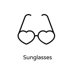 Sunglasses vector icon
